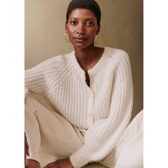 Sezane Sweaters - Sezane Emile Cardigan Ecru